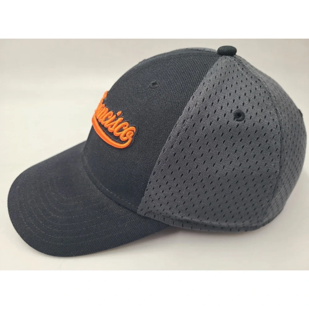 San Francisco Giants Nike Mesh Flex Fitted (Seems S-M)‎ Hat Cap MLB Black Gray